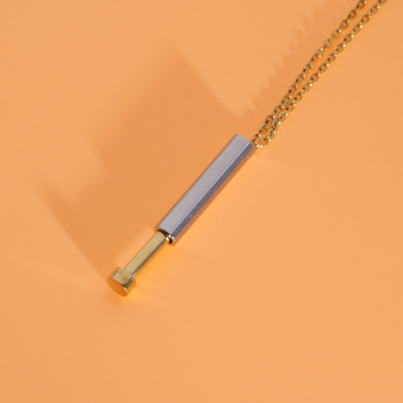Customize Lovers Name Stainless Steel Necklace Remember Your Most Meaningful Phrase Word - FASHIONKULTUR