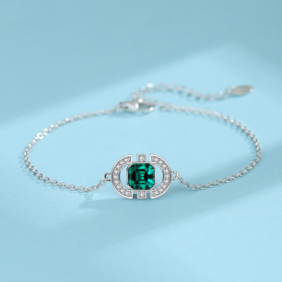 Necklace S925 Sterling Silver Square Jewelry Set - FASHIONKULTUR