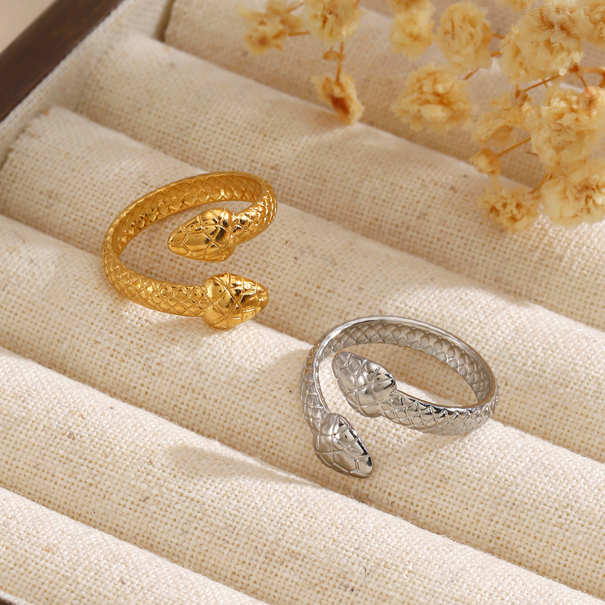 Fashion Stainless Steel Simple Heart-shaped Open Ring - FASHIONKULTUR