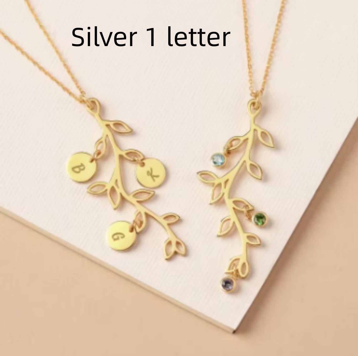 Stainless Steel Necklace Birthstone Personality - FASHIONKULTUR