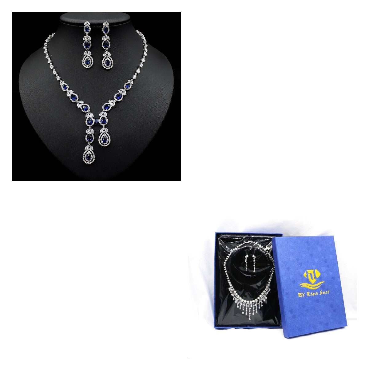 Jewelry Temperament Set Chain Ladies Earrings Necklace Two Piece - FASHIONKULTUR