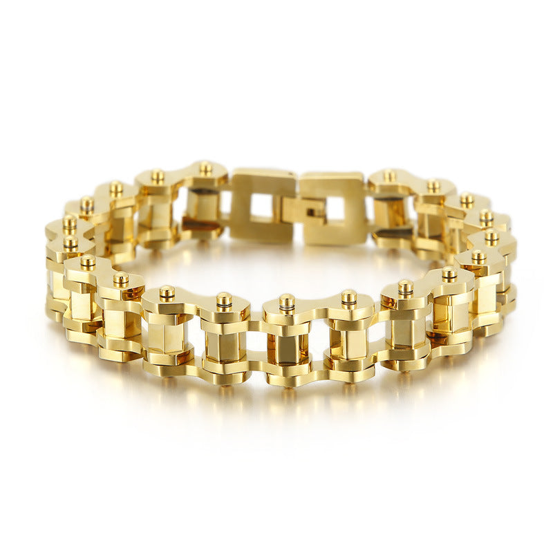 Men's Titanium Steel Diamond Bicycle Chain - FASHIONKULTUR