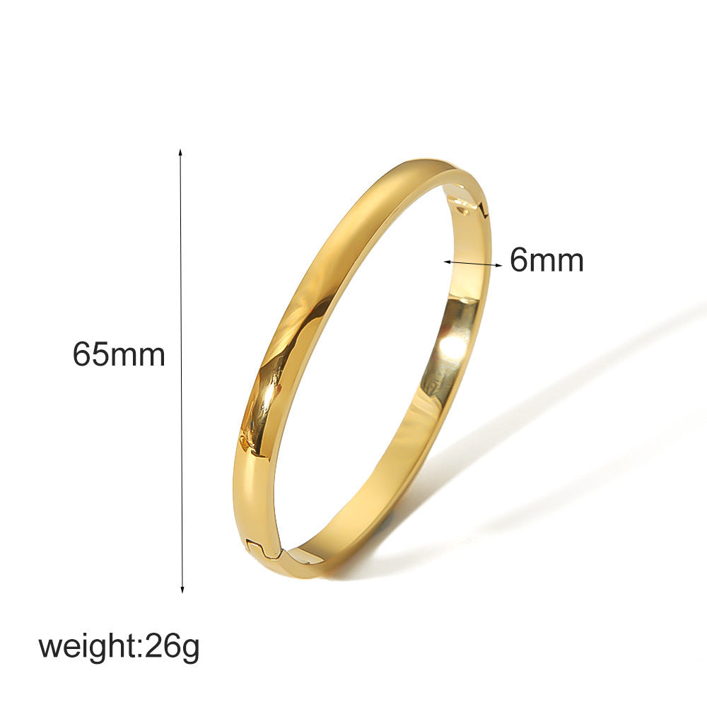 Ins Style Diamond-shaped Sparkling Titanium Steel Bracelet Does Not Fade - FASHIONKULTUR