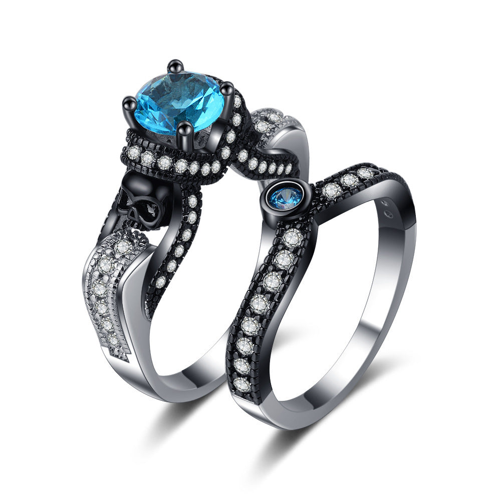 Separation Couple Rings Personalized Punk Retro Style Ring Set - FASHIONKULTUR