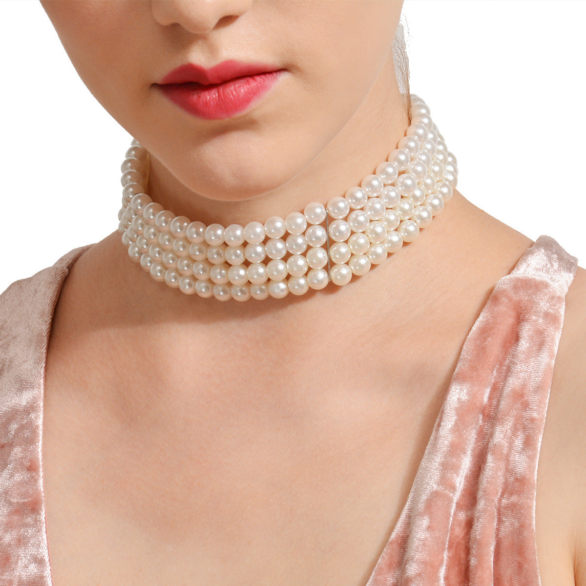 Women's Fashion Trend Handmade Multilayer Pearl Necklace - FASHIONKULTUR