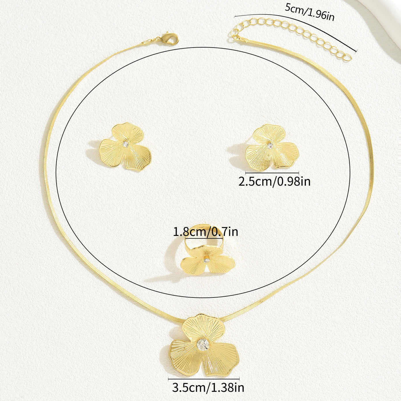 Simple Ladies Necklace Ring Suit Niche - FASHIONKULTUR