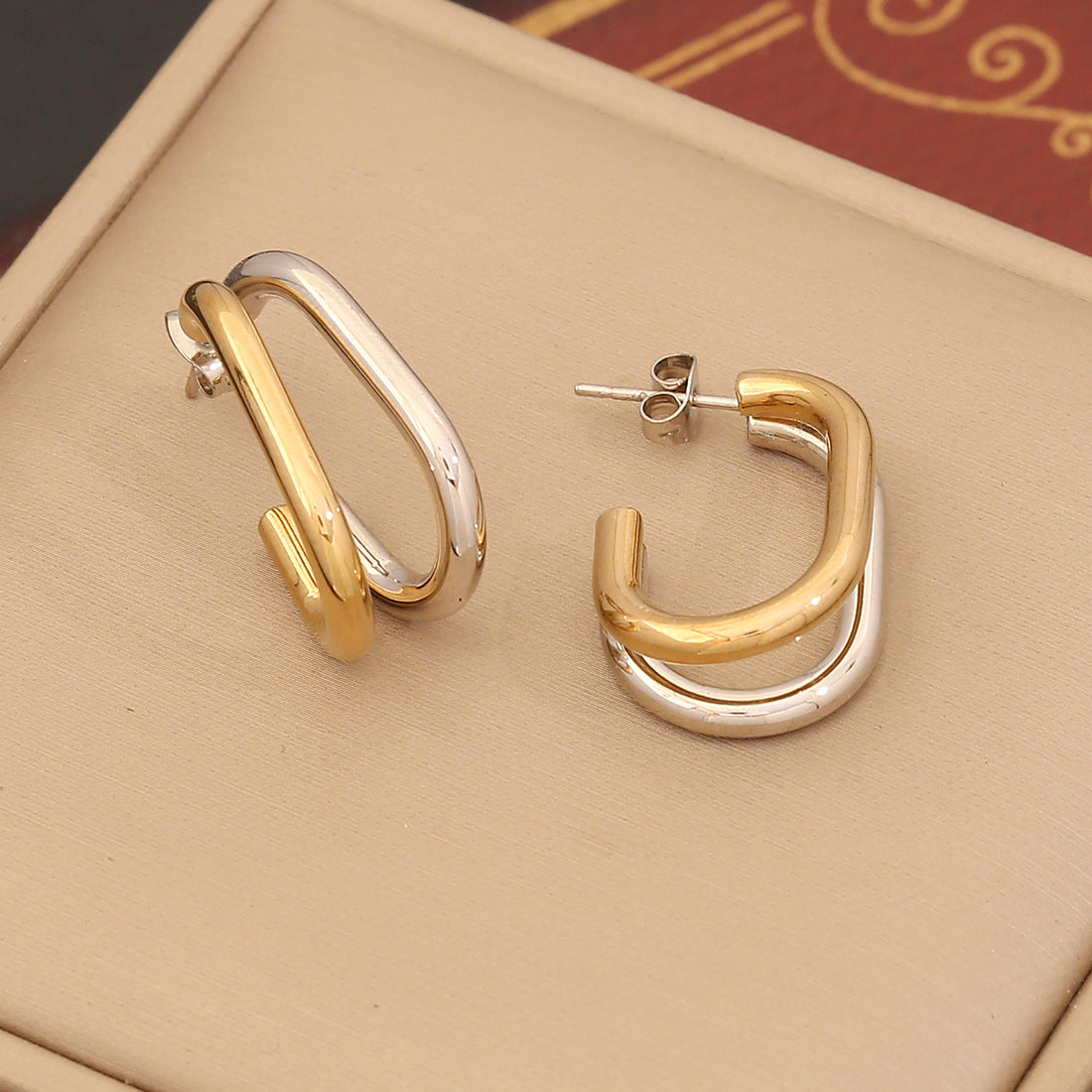 Personalized Linear Stainless Steel Earrings - FASHIONKULTUR