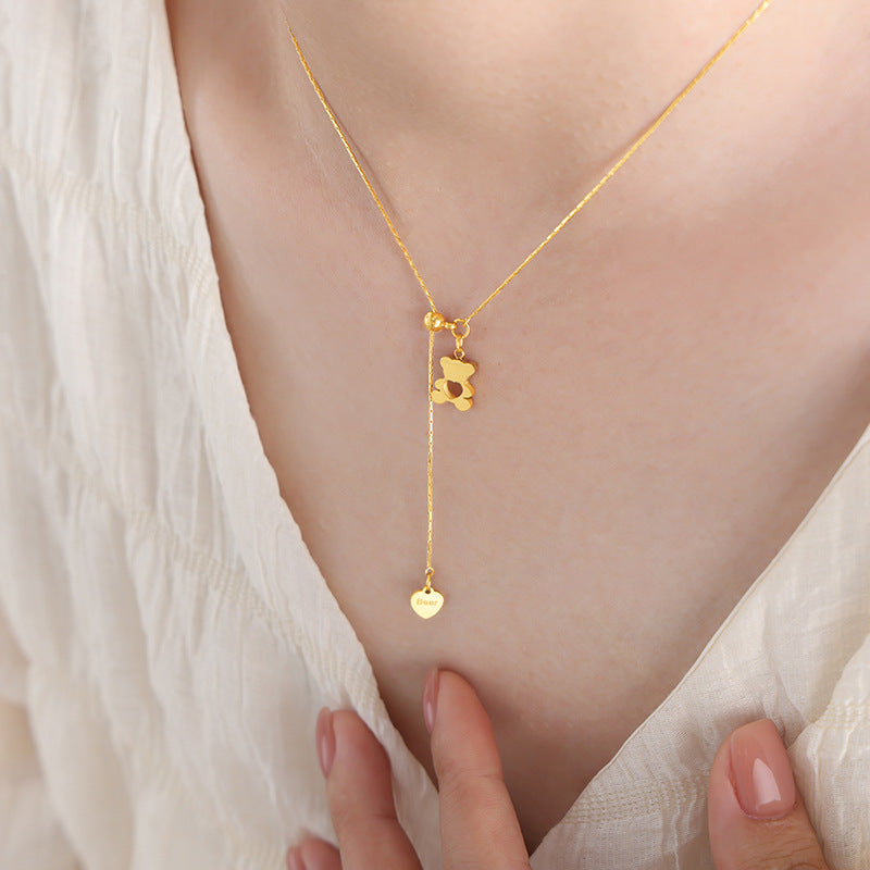 Cartoon Cartoon Bear Cute Jewelry For Girls Necklace - FASHIONKULTUR