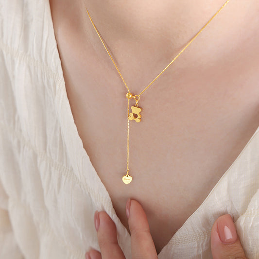 Cartoon Cartoon Bear Cute Jewelry For Girls Necklace - FASHIONKULTUR