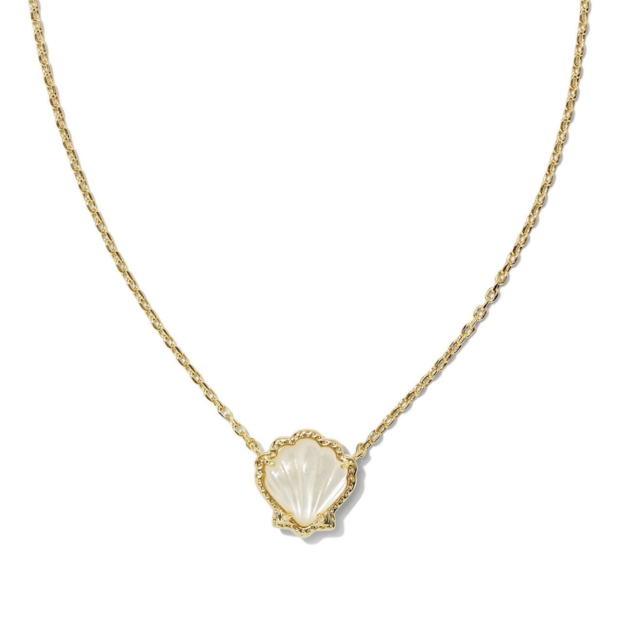 Aventurine Shell Conch Necklace Color - FASHIONKULTUR