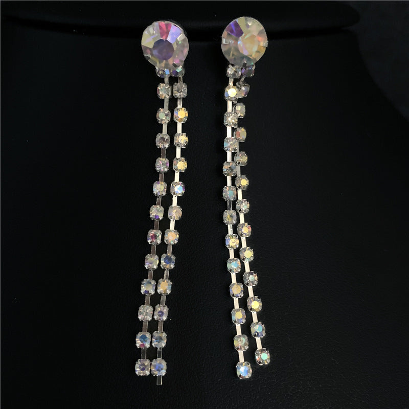 Bridal Ornament Set Wholesale Handmade Fashion Tassel Claw Chain Necklace Earrings Photography Jewelry Set - FASHIONKULTUR