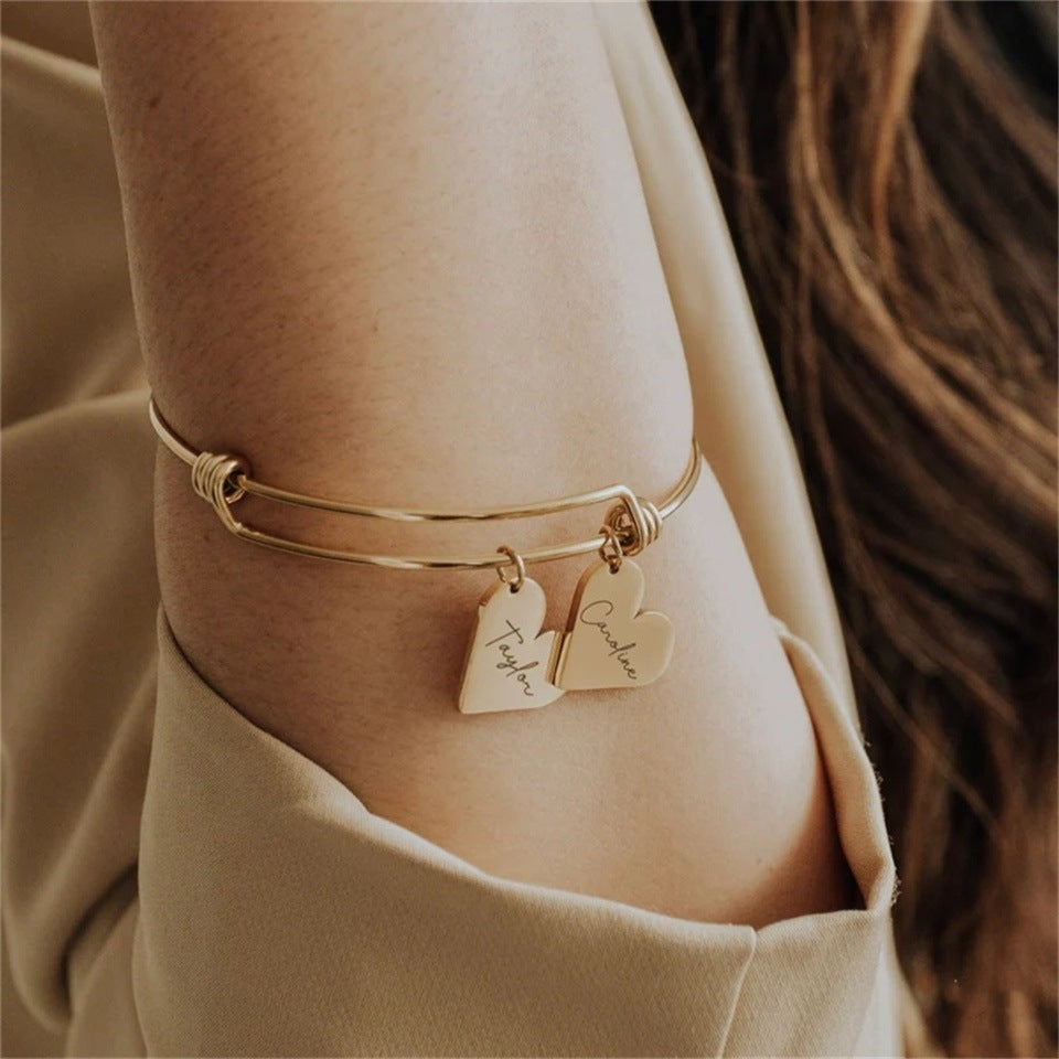 Stainless Steel Love Personality Creativity Lettering - FASHIONKULTUR