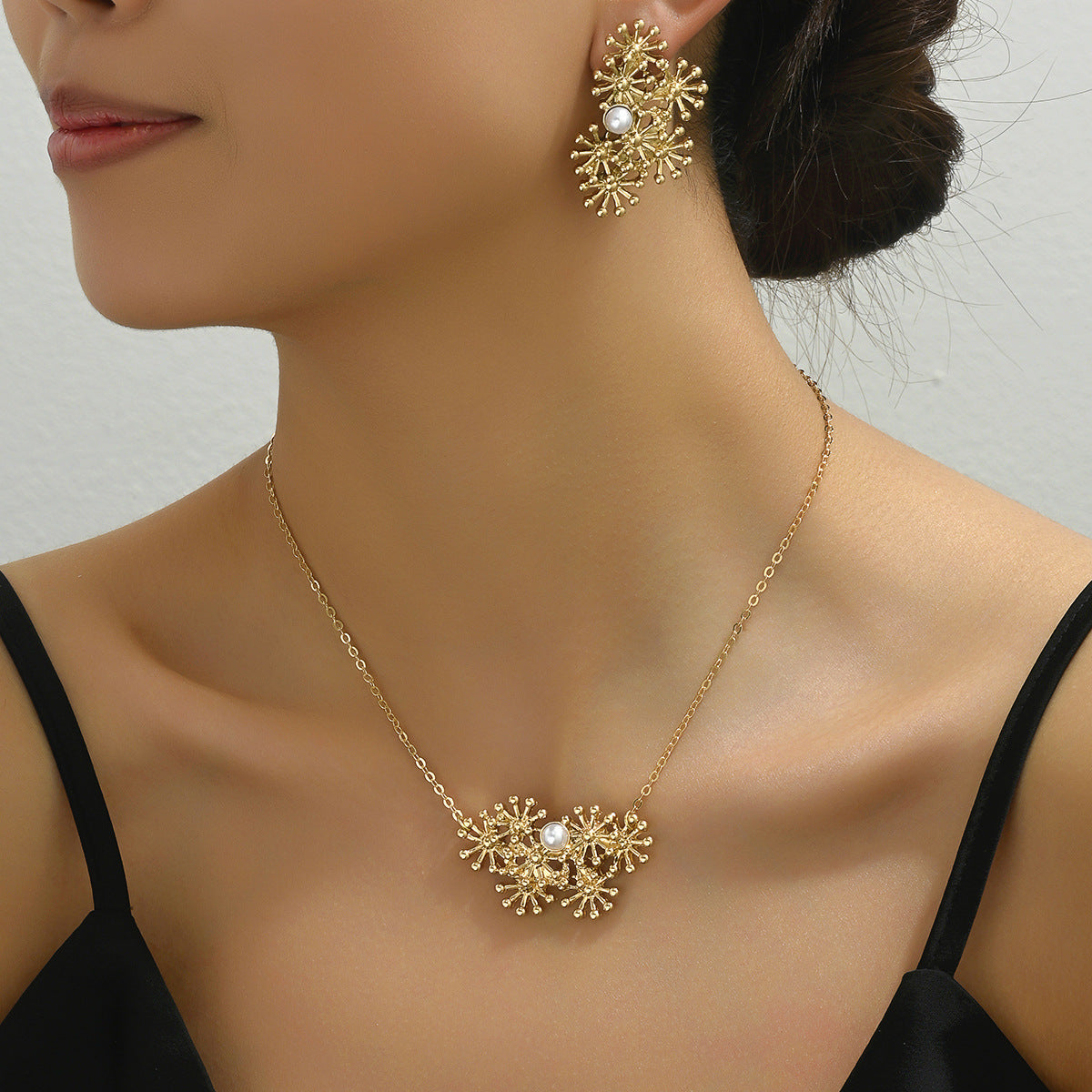 Fashion SUNFLOWER Design Women Necklace Suit - FASHIONKULTUR