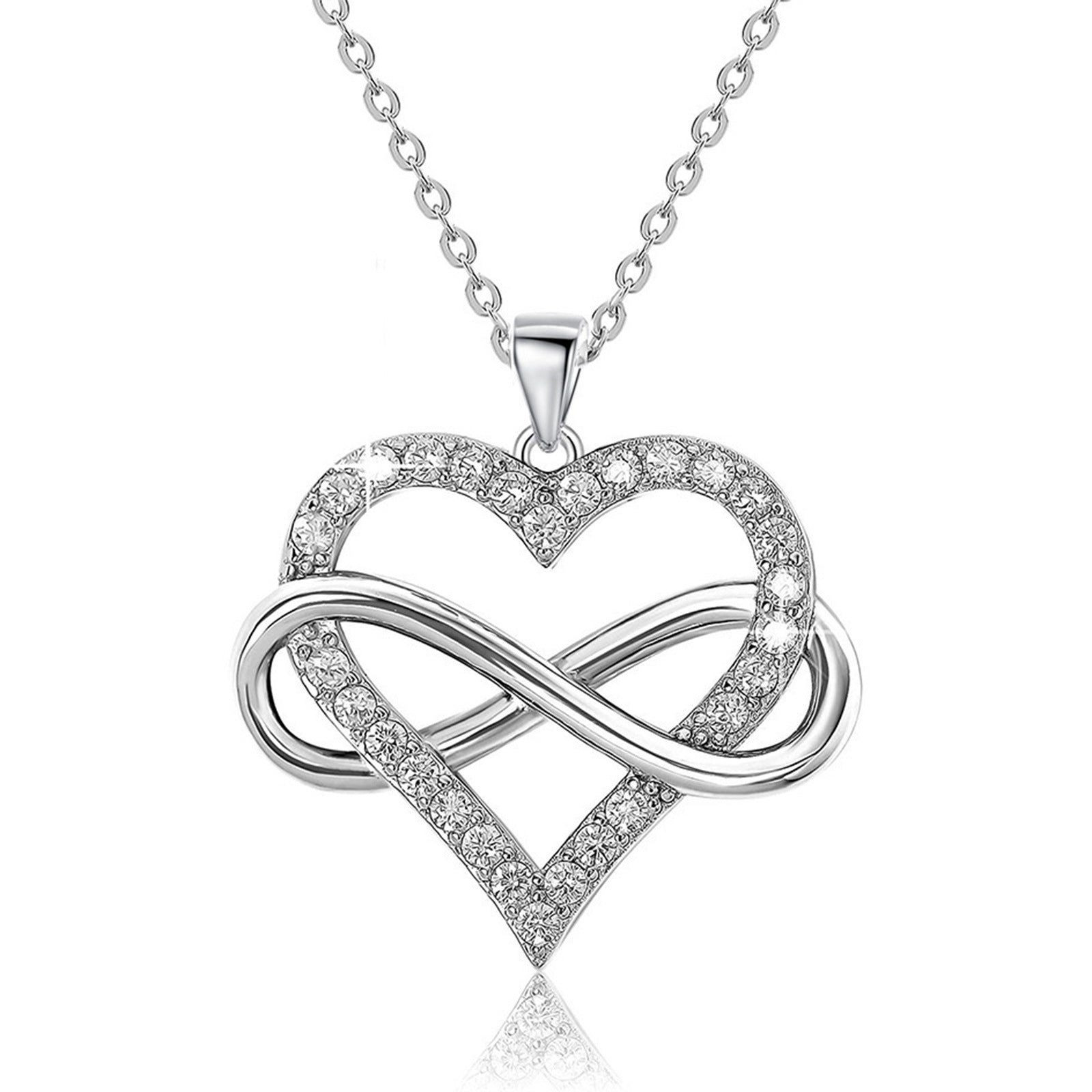 Unlimited Love Necklace Women Wrapped Love Valentine's Day Gifts All Match High-grade Can Not Be Dropped Collarbone Chain - FASHIONKULTUR