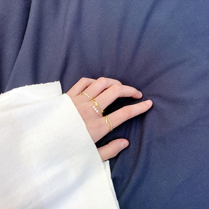 Personality Simple Pure Desire Gold Ring - FASHIONKULTUR