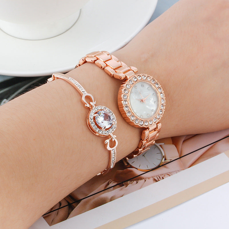 Women's Casual Diamond Quartz Bracelet Watch - FASHIONKULTUR