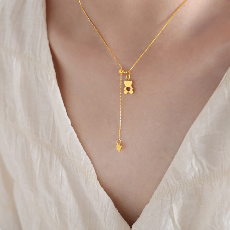 Cartoon Cartoon Bear Cute Jewelry For Girls Necklace - FASHIONKULTUR