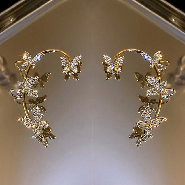 Butterfly Ear Clip - FASHIONKULTUR