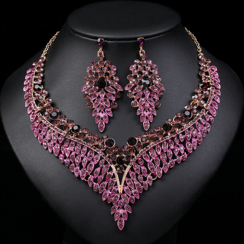Necklace And Earrings Suite High Profile Retro Delicate - FASHIONKULTUR