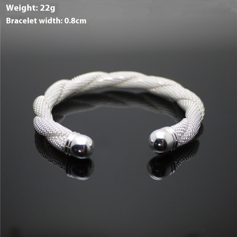 Interwoven Network Management Bracelet Silver-plated Fashion - FASHIONKULTUR