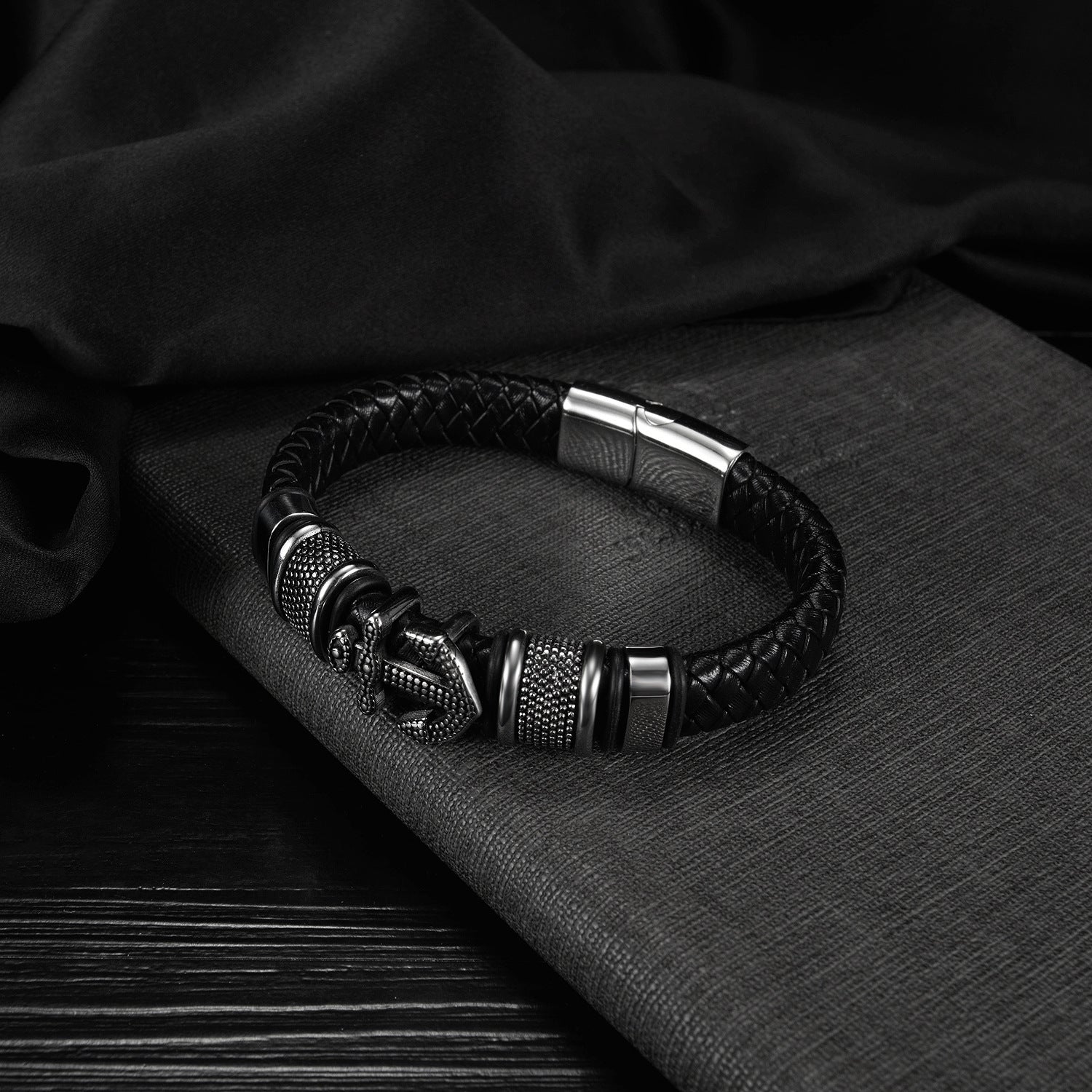 New Retro Woven Leather Bracelet In Europe And America - FASHIONKULTUR