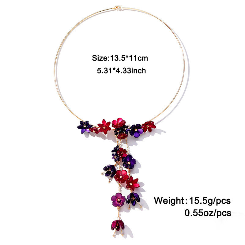 Acrylic Flower Spring Suit Collar - FASHIONKULTUR