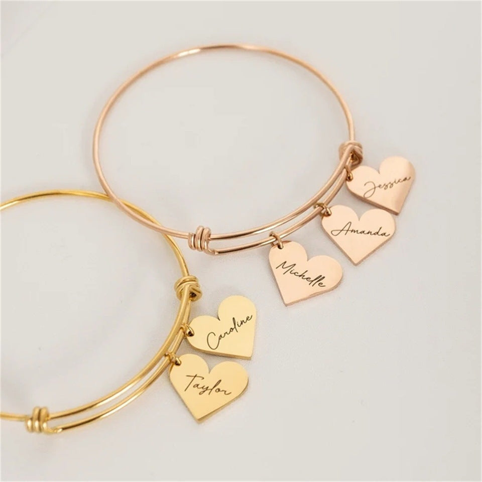 Stainless Steel Love Personality Creativity Lettering - FASHIONKULTUR