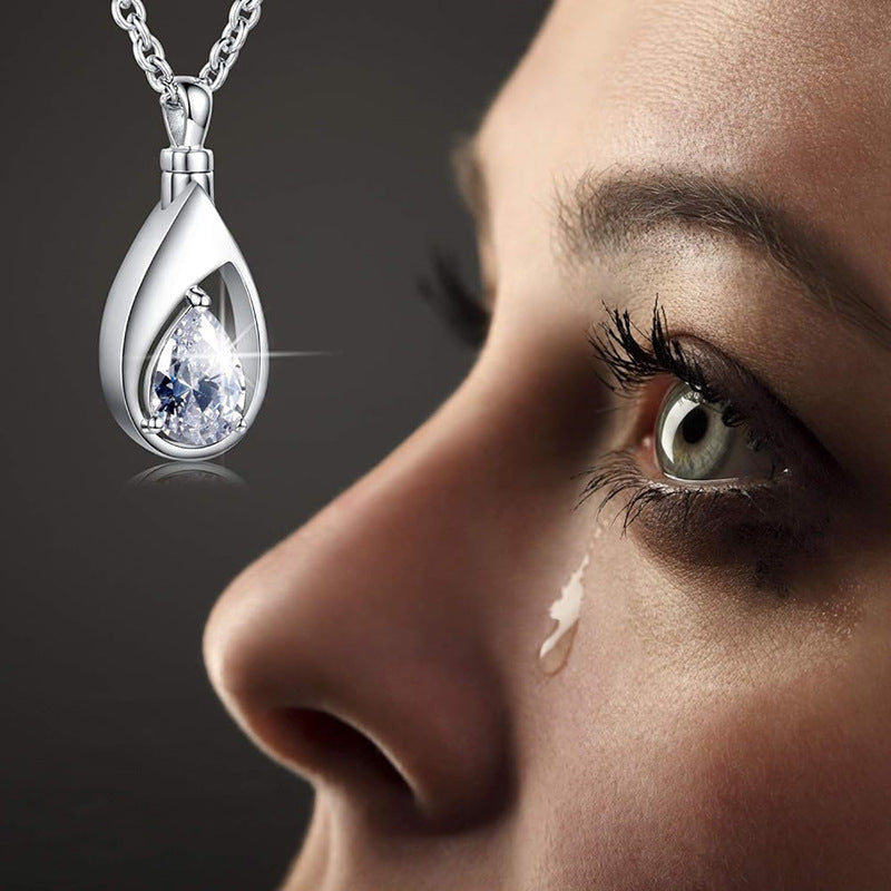 Tears Pendant Women's Water Drop Light Luxury Design Necklace - FASHIONKULTUR