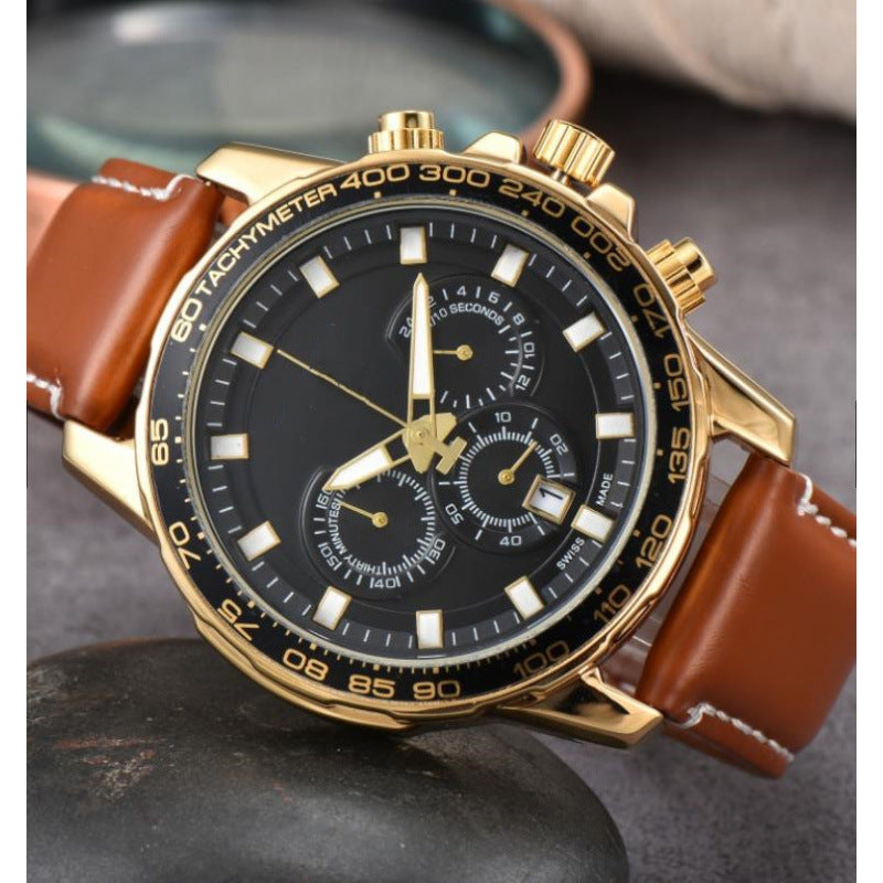 Men's Day Six-pin Full-function Quartz Watch - FASHIONKULTUR