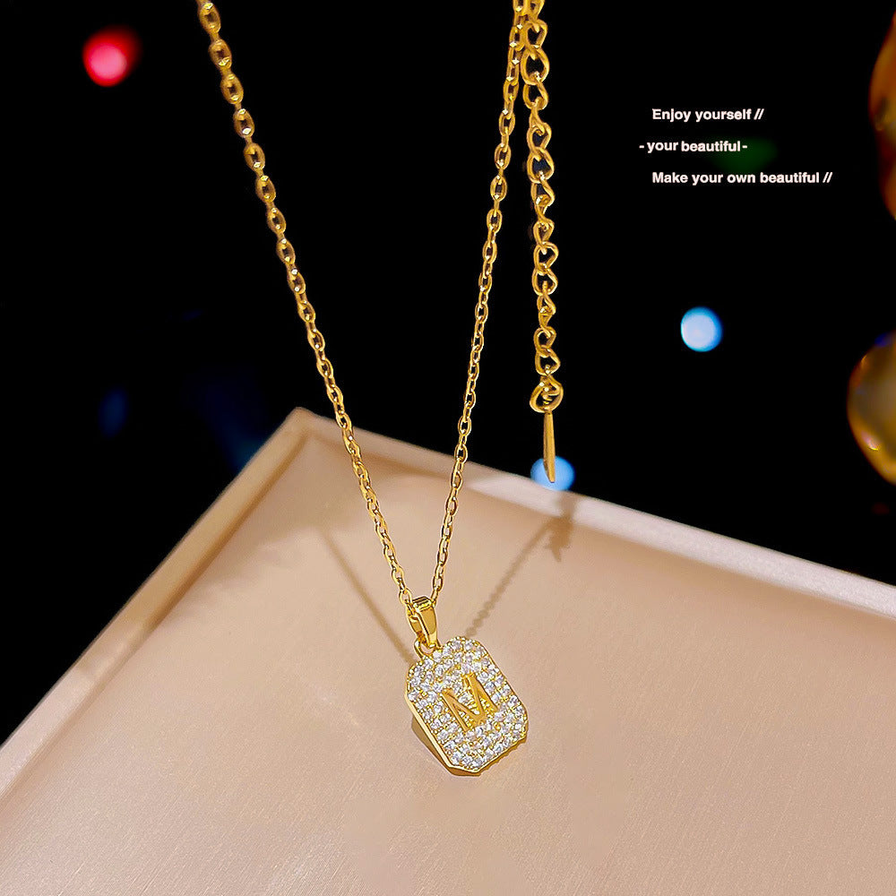 Fashion Titanium Steel Necklace Ins Advanced Sense Light Luxury Minority Design - FASHIONKULTUR