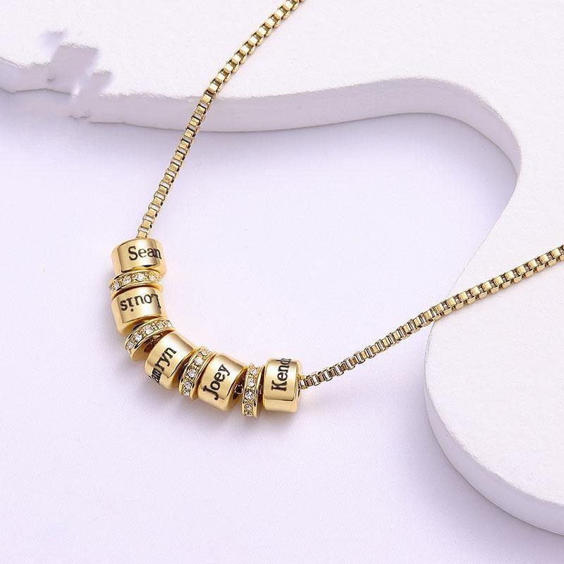 Engraved DIY Family Name Women's Necklace - FASHIONKULTUR