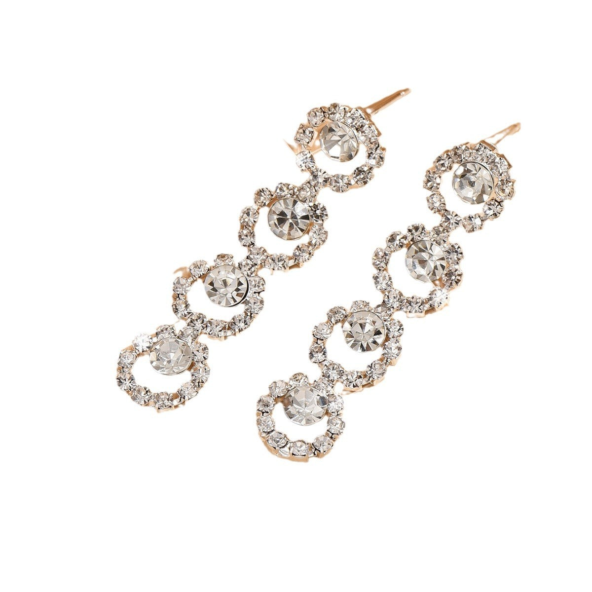Rhinestone Necklace And Earrings Suite Women's Simple - FASHIONKULTUR