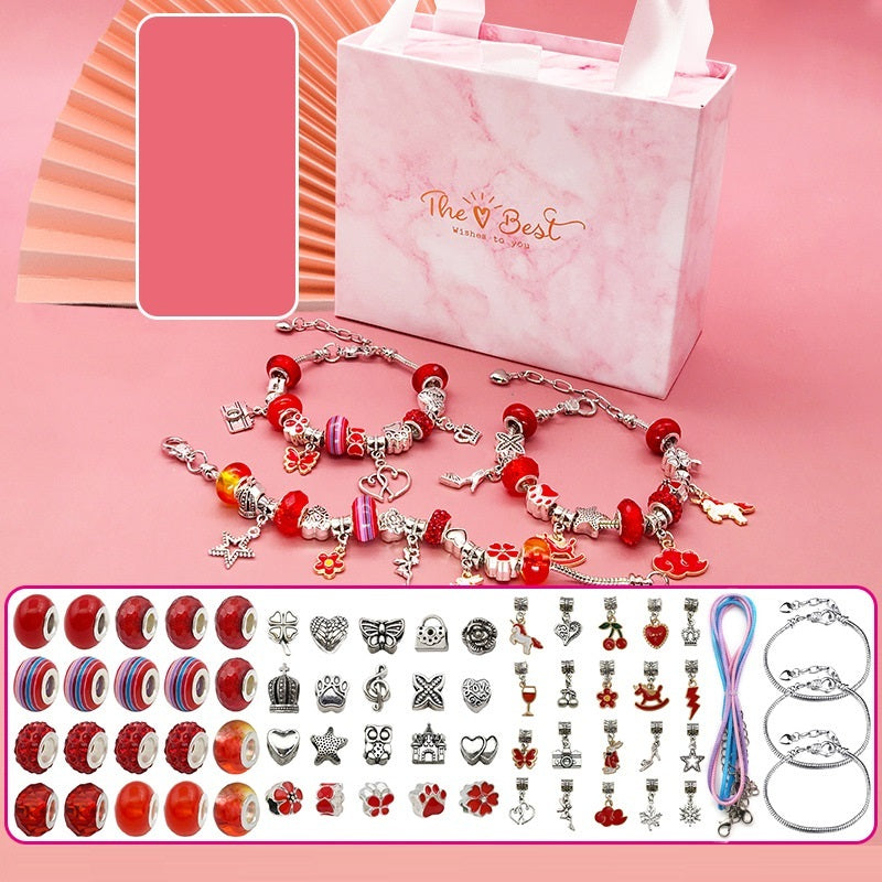 Children's Diy Handmade Beaded Bracelet Creative Jewelry Set Gift Box - FASHIONKULTUR