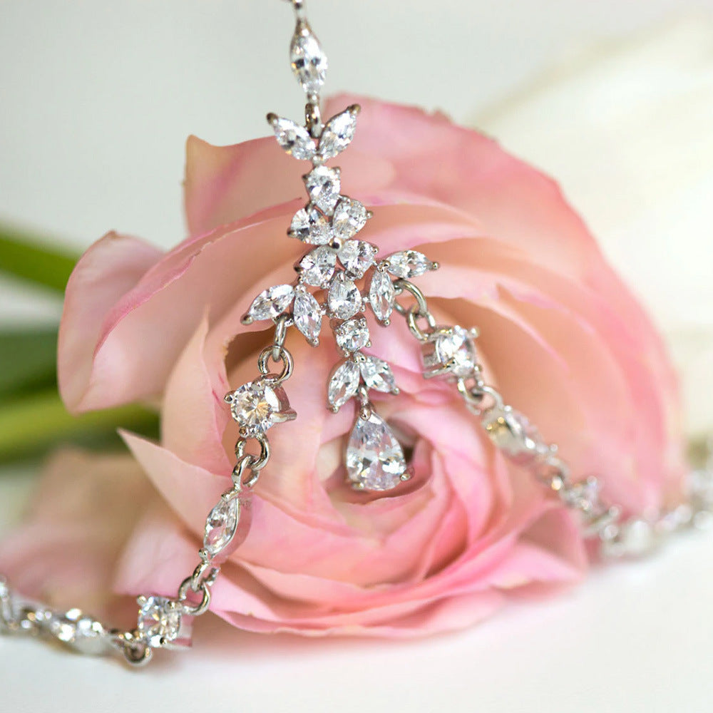 Dignified Rhinestone Hair Chain European And American Fashion All-match Multi-layer - FASHIONKULTUR