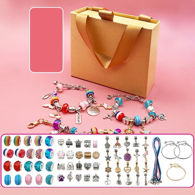 Children's Diy Handmade Beaded Bracelet Creative Jewelry Set Gift Box - FASHIONKULTUR