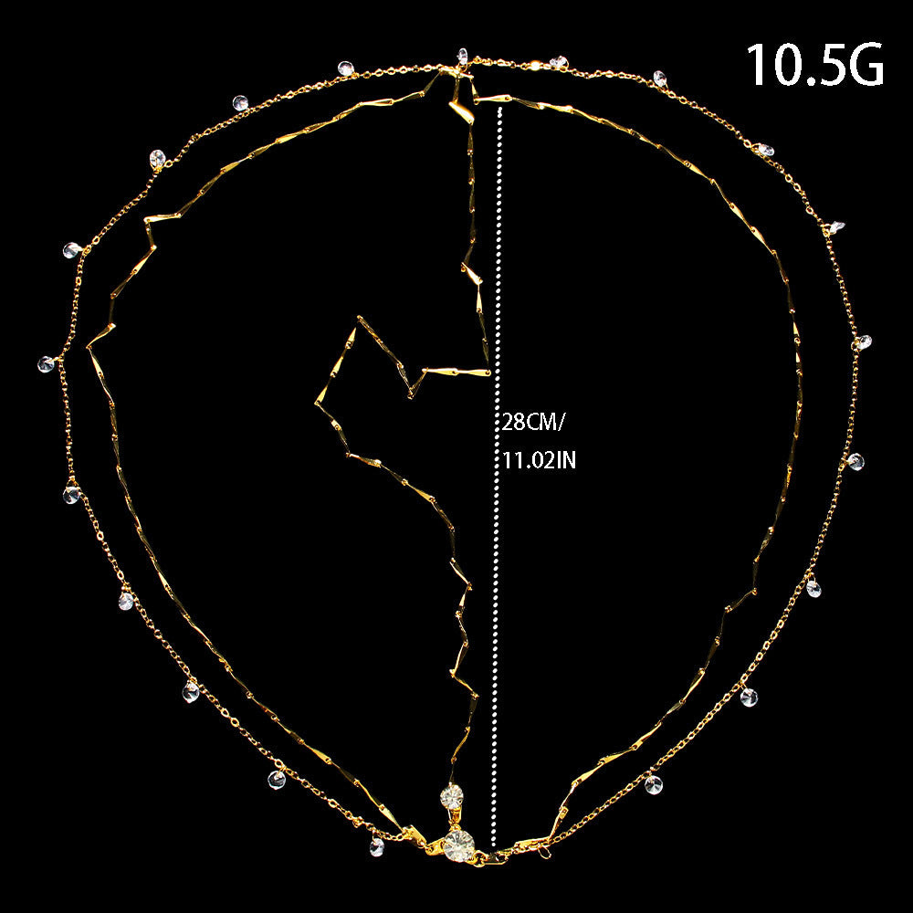 Hair Chain High-grade Rhinestone Pendant Headdress Simple Accessories - FASHIONKULTUR