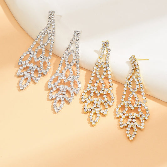 Silver Crystal Stone Gold And Silver Color Necklace Suit - FASHIONKULTUR