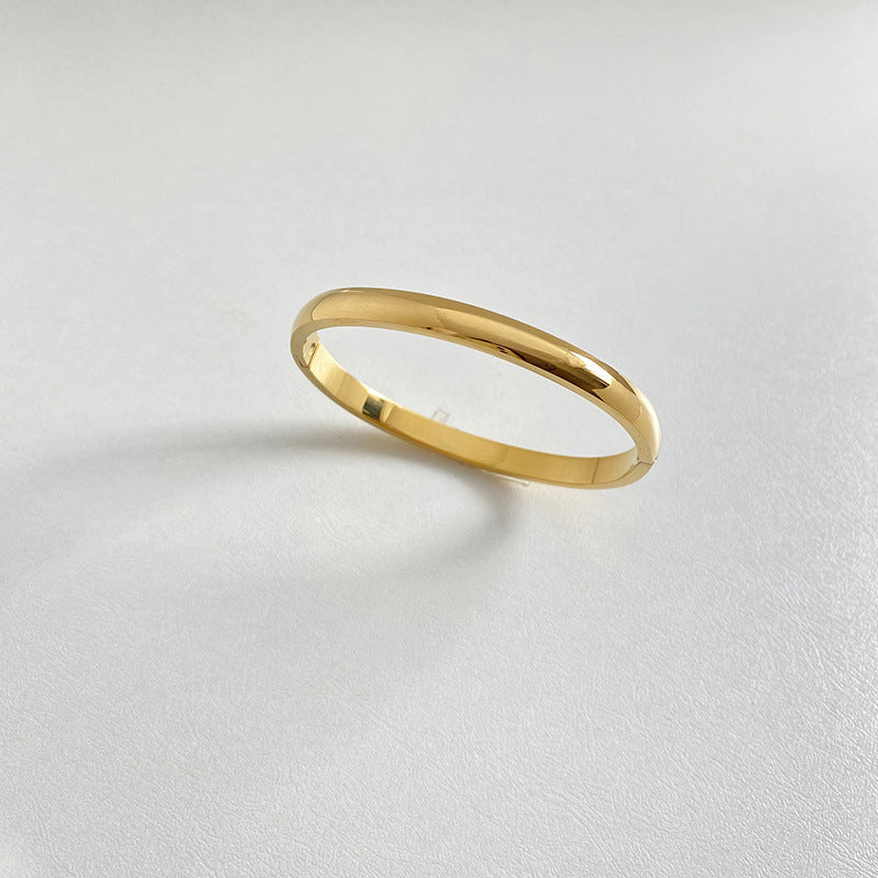 Retro Minimalistic Buckle Simple Bracelet Gold Bracelet - FASHIONKULTUR