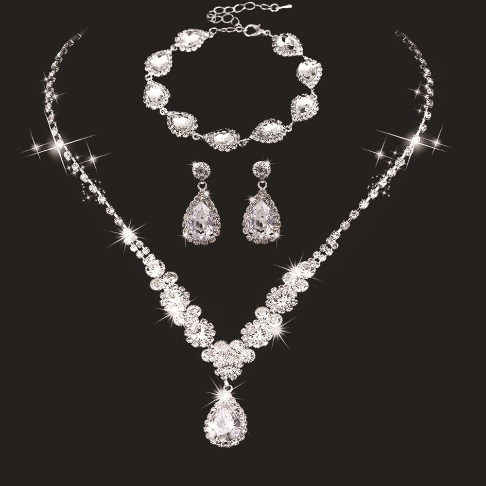 Fashionable Golden Rose Gold Three-piece Set - FASHIONKULTUR