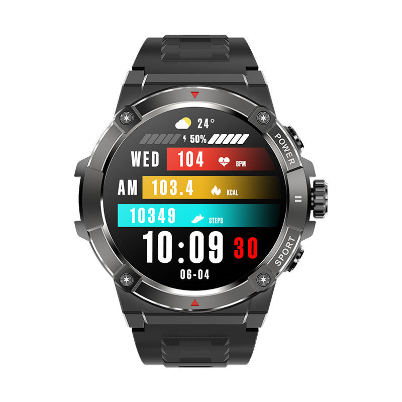Altitude Air Pressure Compass Local Music Three-proof Sports Watch - FASHIONKULTUR