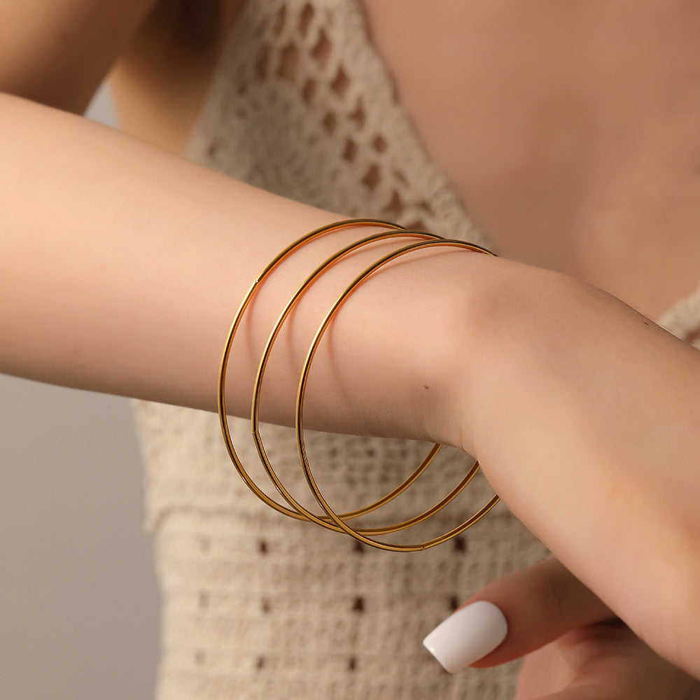Simple Fashion Simple Bracelet Titanium Steel Bracelet For Women - FASHIONKULTUR