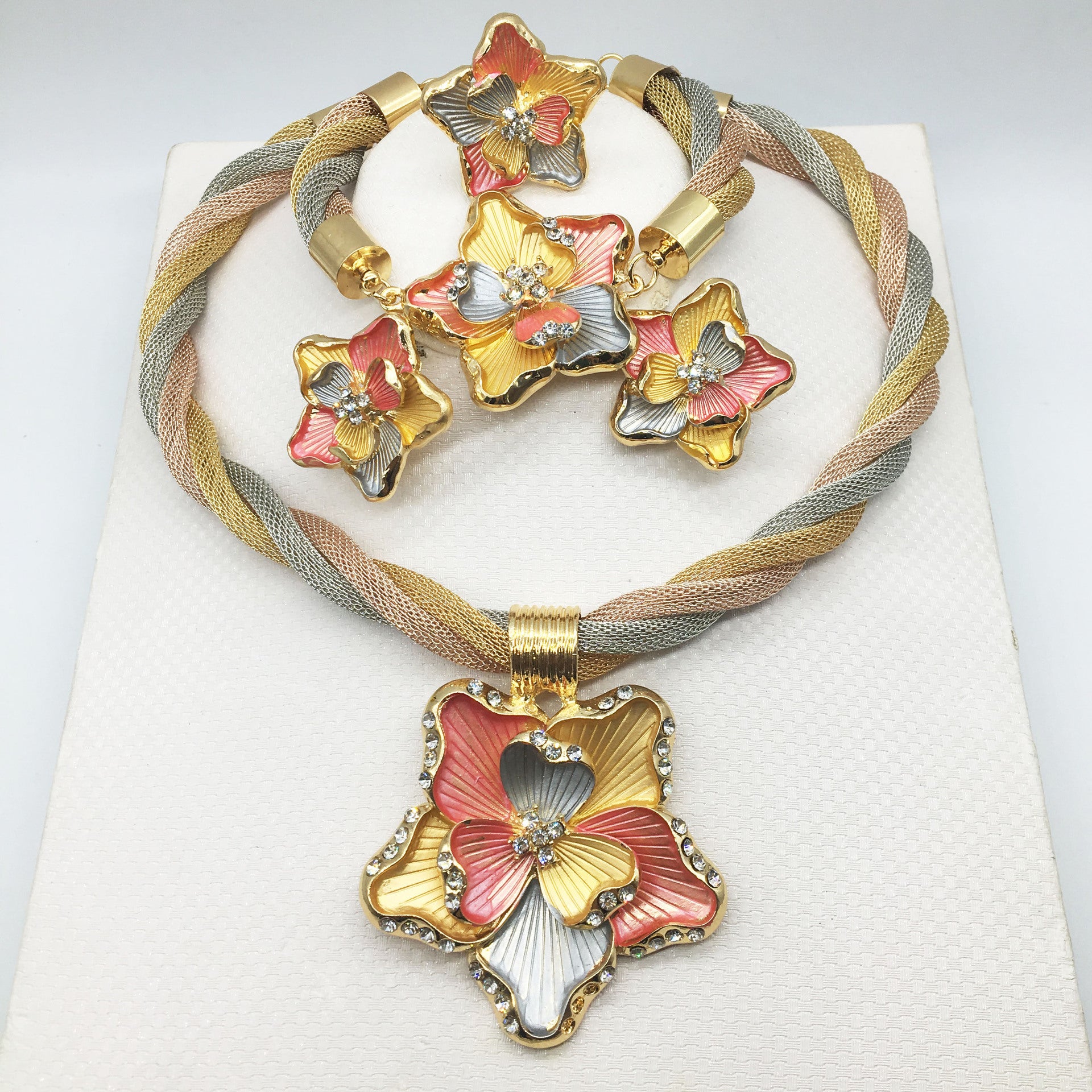 Four-piece Alloy Jewelry Set - FASHIONKULTUR