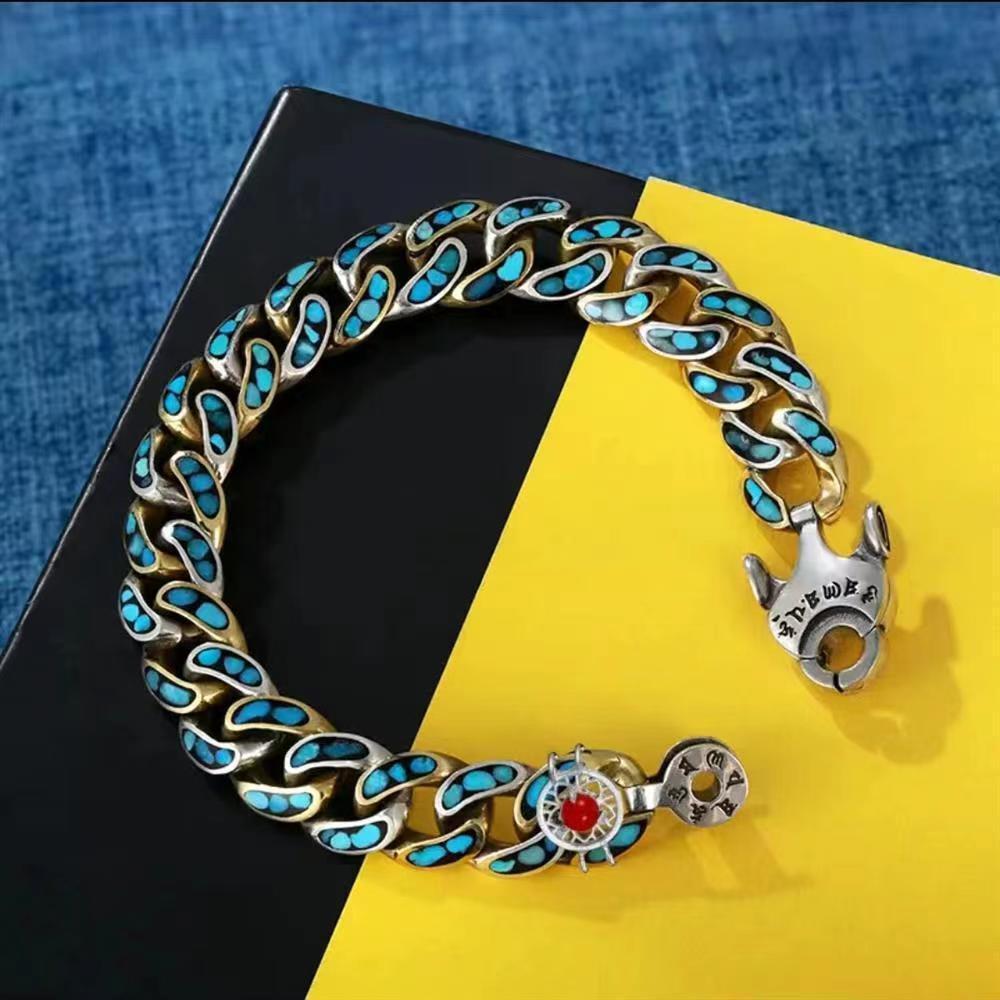 Fashion Jewelry New Men's Bracelet Personality Retro Transfer Rotating Nine Eye Pearl Bracelets High-end Gift - FASHIONKULTUR