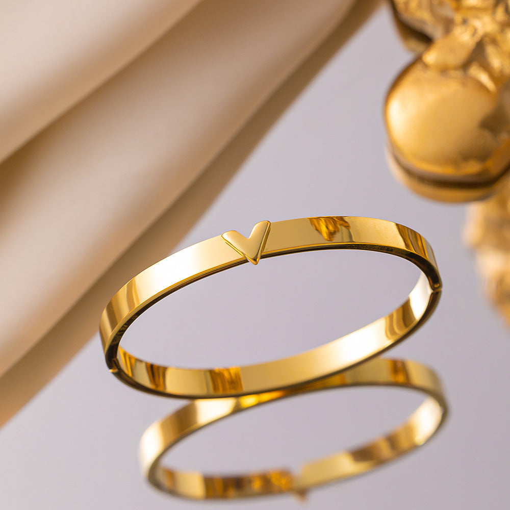 Titanium Steel No Fading Simple Gold Necklace - FASHIONKULTUR