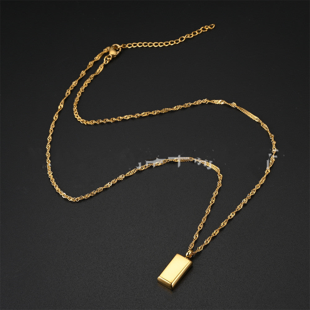 Titanium Steel Pendant Gianduja Noisettes New Love Gold Nut Necklace Pendant - FASHIONKULTUR