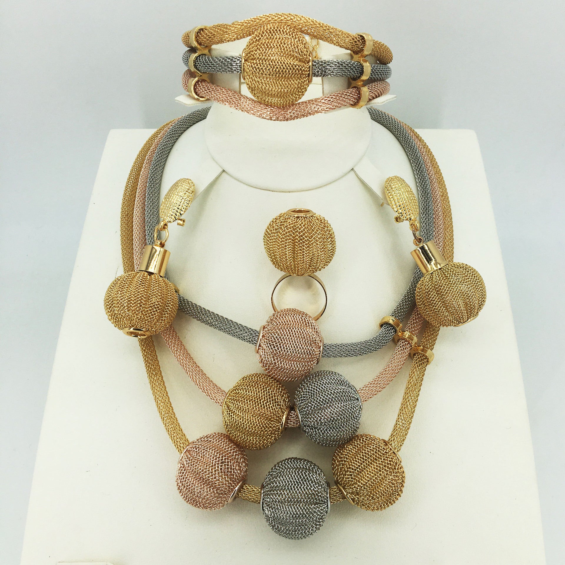 Four-piece Alloy Jewelry Set - FASHIONKULTUR