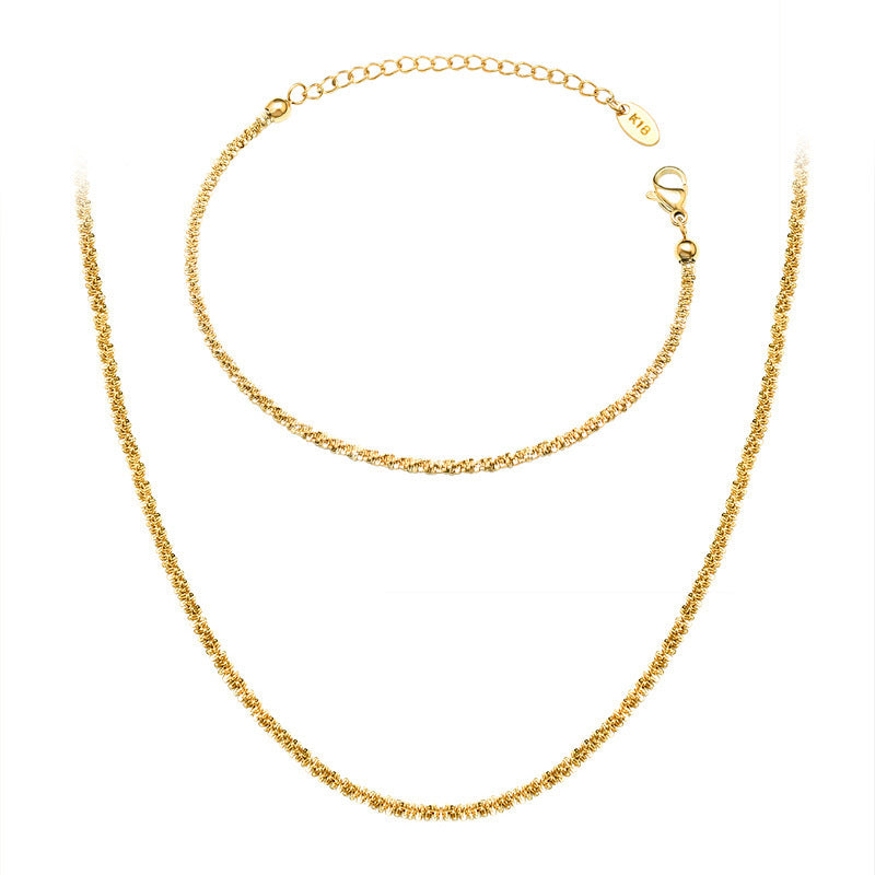 Starry Cauliflower Bracelet Necklace Jewelry Suit - FASHIONKULTUR