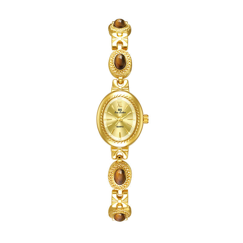 Natural Tigereye Maillard Advanced Chain Watch - FASHIONKULTUR