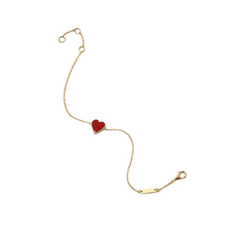 Women's Summer New Simple Little Red Heart Bracelet - FASHIONKULTUR