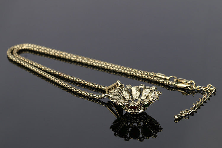 Antique Wedding Necklace Ring Earring Jewelry Set - FASHIONKULTUR